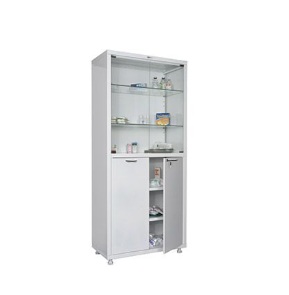 Медицинский шкаф двустворчатый HILFE МД 2 1780/SG, SS