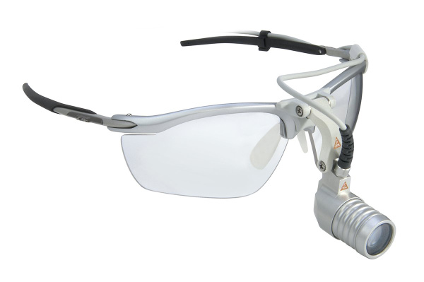 Налобный осветитель Heine LED MicroLight на очковой оправе S-Frame