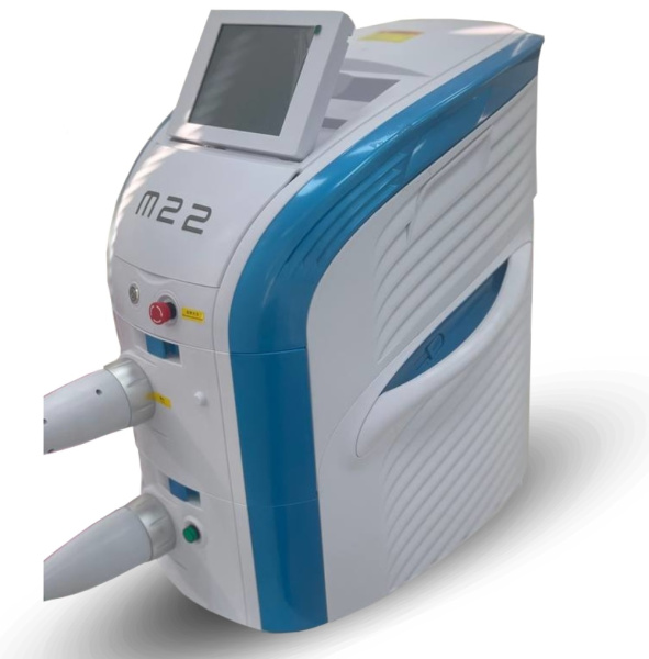 Лазерный аппарат M22 2 в 1 фотомооложение IPL + ND: Yag Laser (с тумбой)
