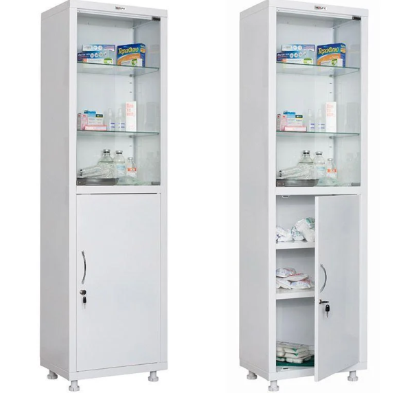 Шкаф медицинский Hilfe МД 1 1657/ SG, SS