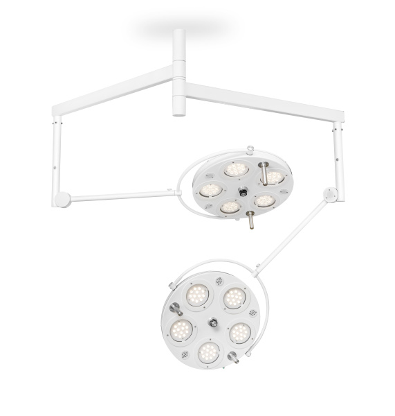 Медицинский двухкупольный хирургический светильник FotonFLY 5M/5M-A