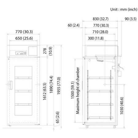 Холодильники фармацевтические вертикальные PHCbi MPR-722-PE, MPR-722R-PE